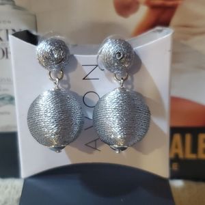 Silver ball earrings never worn new in box